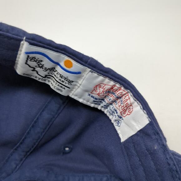 Moose Drool Brown Ale Baseball Cap Blue One Size Adjustable Big Sky Brewing - Picture 9 of 9